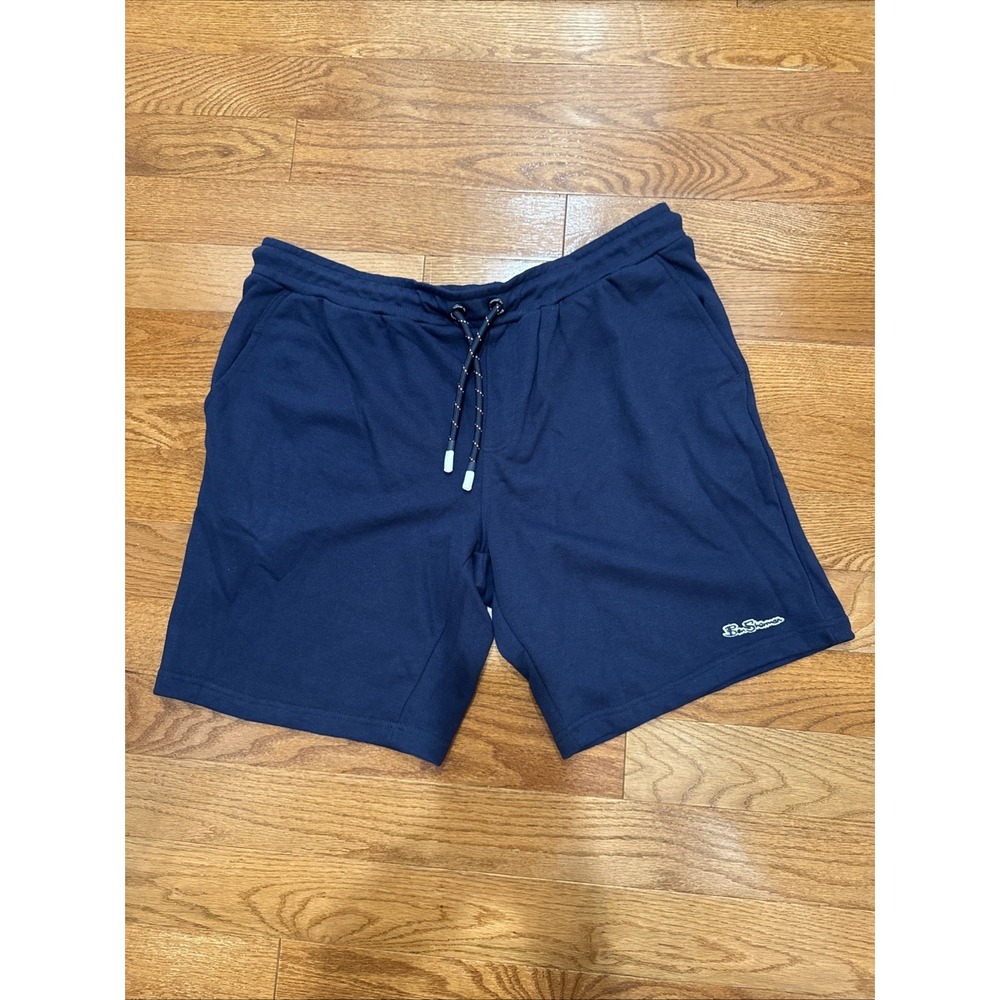 Ben Sherman Navy Blue Stretch Sweat Shorts 2XL Cotton Blend Normcore Dadcore